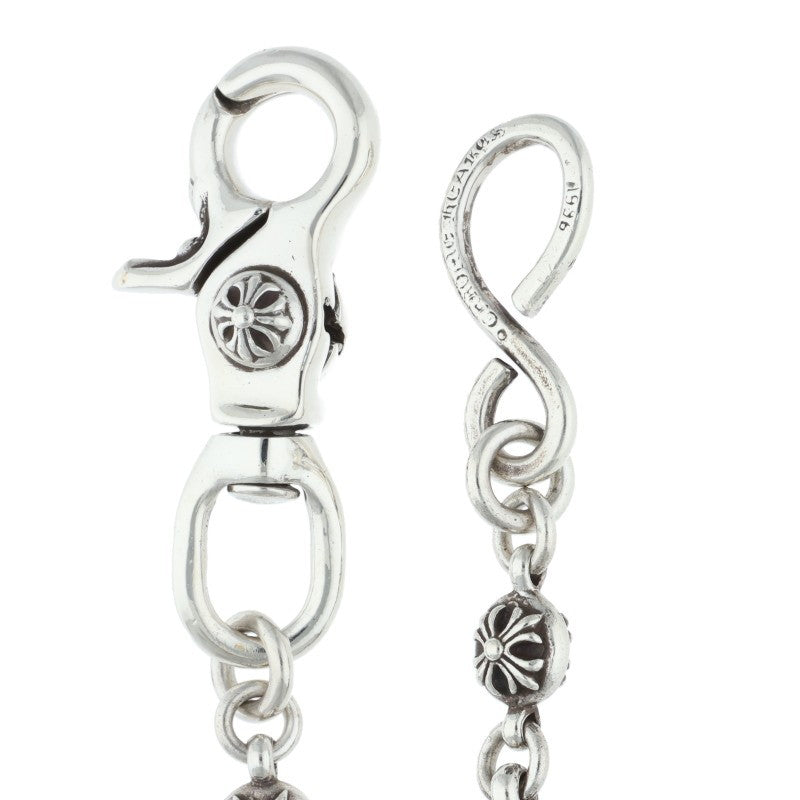 Chrome Hearts #2 Multi Ball 1-Clip Silver Wallet Chain
