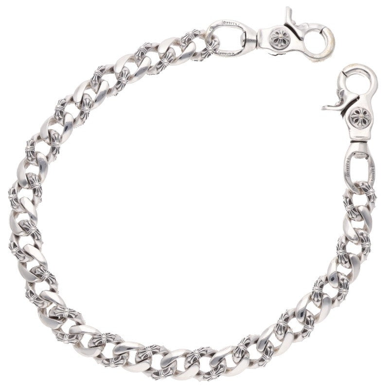 Chrome Hearts Fancy 2-Clip Long Silver Wallet Chain