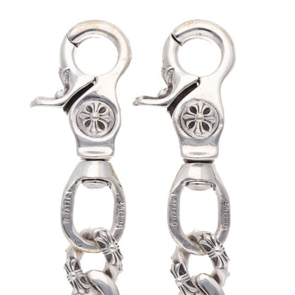 Chrome Hearts Fancy 2-Clip Long Silver Wallet Chain