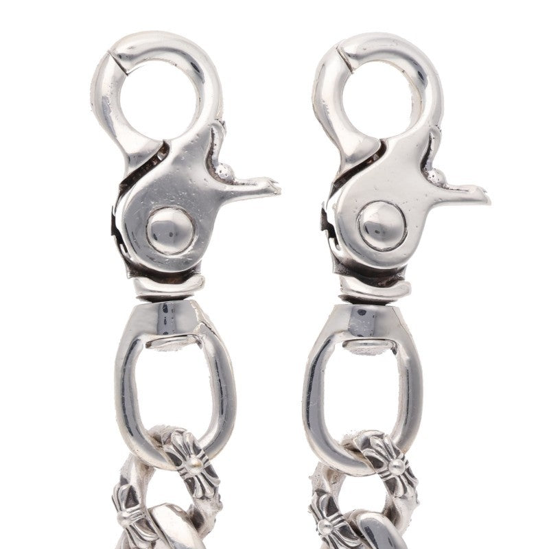Chrome Hearts Fancy 2-Clip Long Silver Wallet Chain