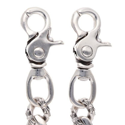 Chrome Hearts Fancy 2-Clip Long Silver Wallet Chain
