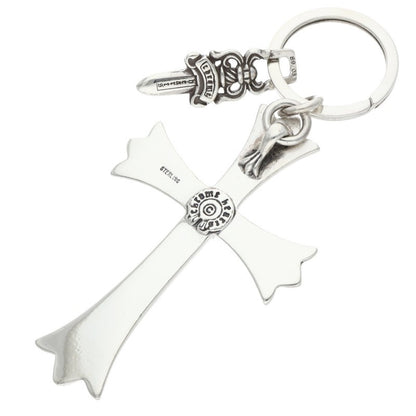 Chrome Hearts Large Cross #5 Dagger Silver Key Chain Wallet