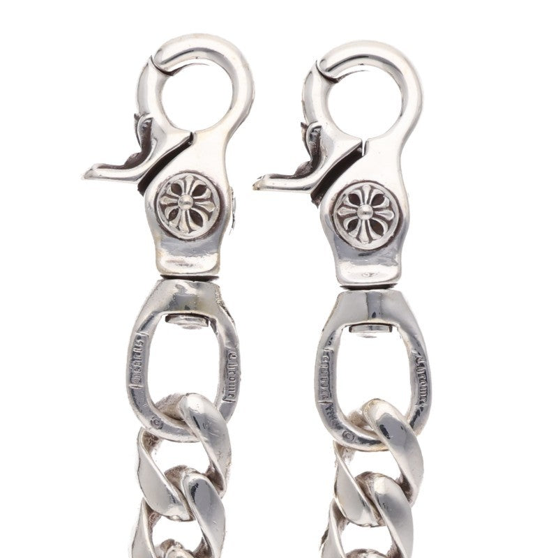 Chrome Hearts Classic 2-Clip Silver Wallet Chain