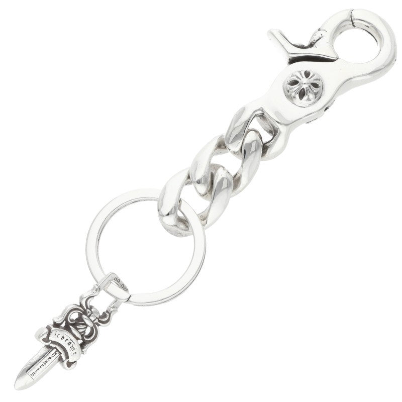 Chrome Hearts Short Classic Link Silver Key Chain Wallet
