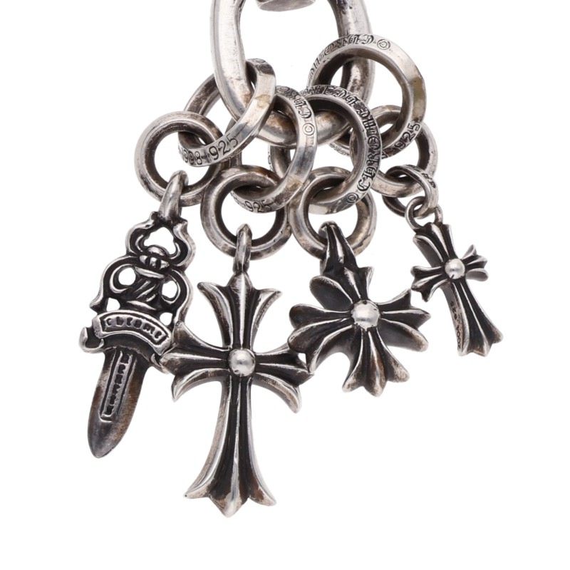 Chrome Hearts Baby Multi Clip 925 Silver Wallet Chain