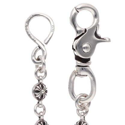 Chrome Hearts 2 Ball #2 Cross Ball Silver Wallet Chain