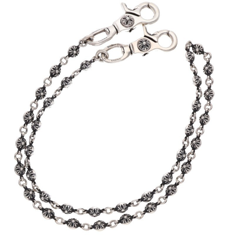 Chrome Hearts 2 Clip #1 Cross Ball Wallet Chain Size 36LNK