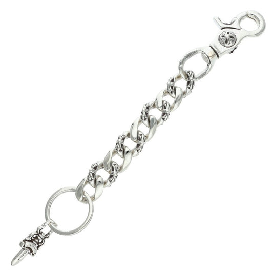 Chrome Hearts CLP CHN FANCY-L Silver Key Chain Wallet