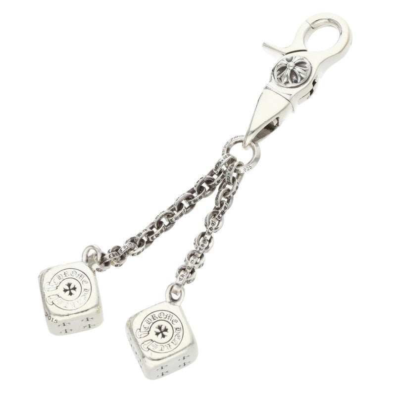 Chrome Hearts Double Dice 925 Sterling Silver Keychain Wallet