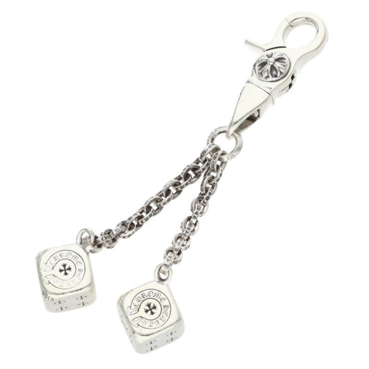 Chrome Hearts Double Dice 925 Sterling Silver Keychain Wallet