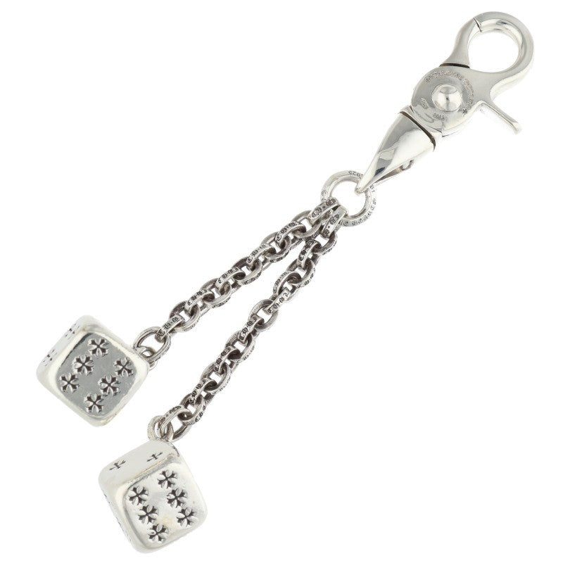 Chrome Hearts Double Dice 925 Sterling Silver Keychain Wallet