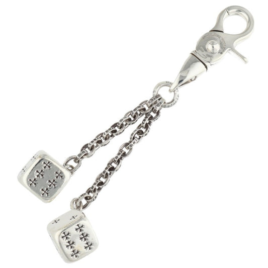 Chrome Hearts Double Dice 925 Sterling Silver Keychain Wallet