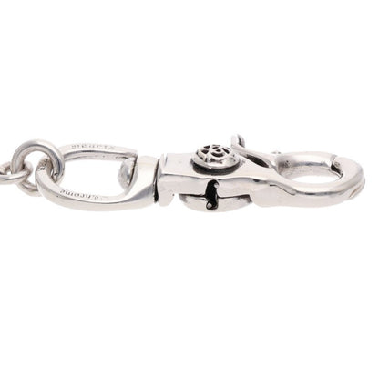 Chrome Hearts 925 Silver #1 Floral Ball 2-Clip Wallet Chain