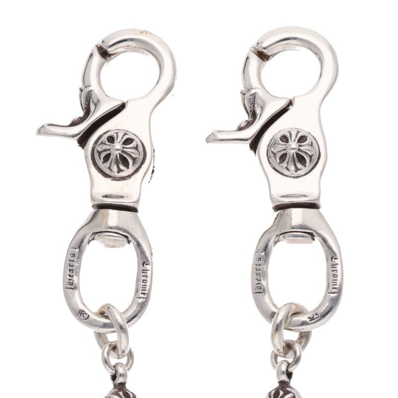 Chrome Hearts 925 Silver #1 Multi Ball 2-Clip Wallet Chain
