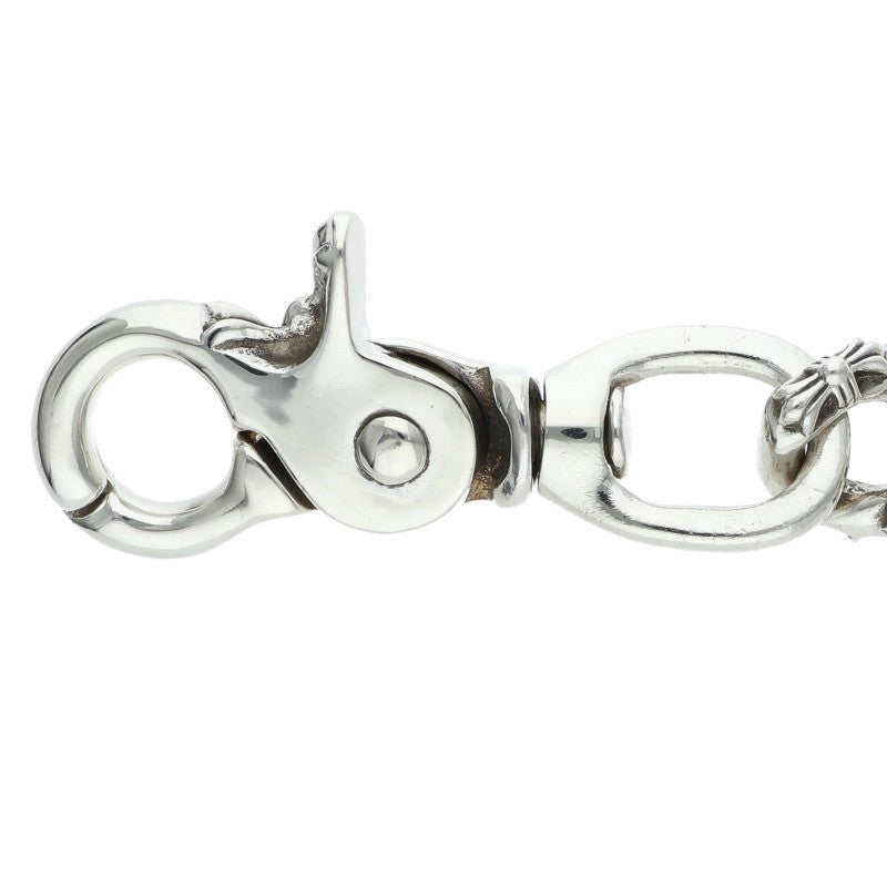 Chrome Hearts 1-Clip Short Fancy Silver Wallet Chain