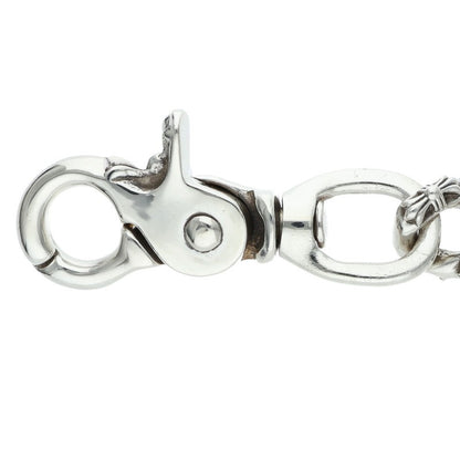 Chrome Hearts 1-Clip Short Fancy Silver Wallet Chain
