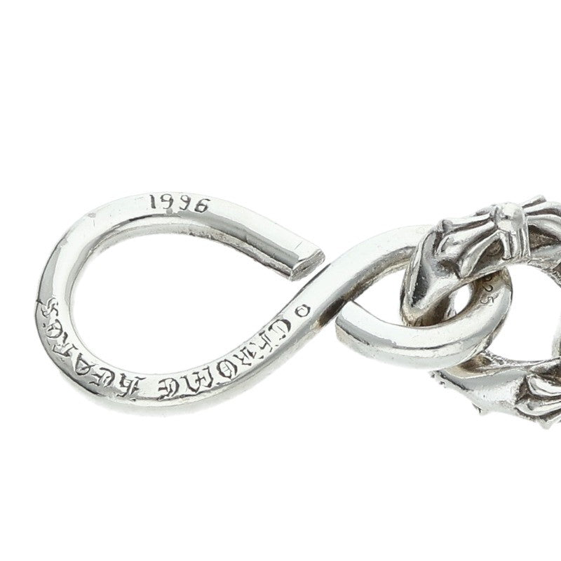 Chrome Hearts 1-Clip Short Fancy Silver Wallet Chain