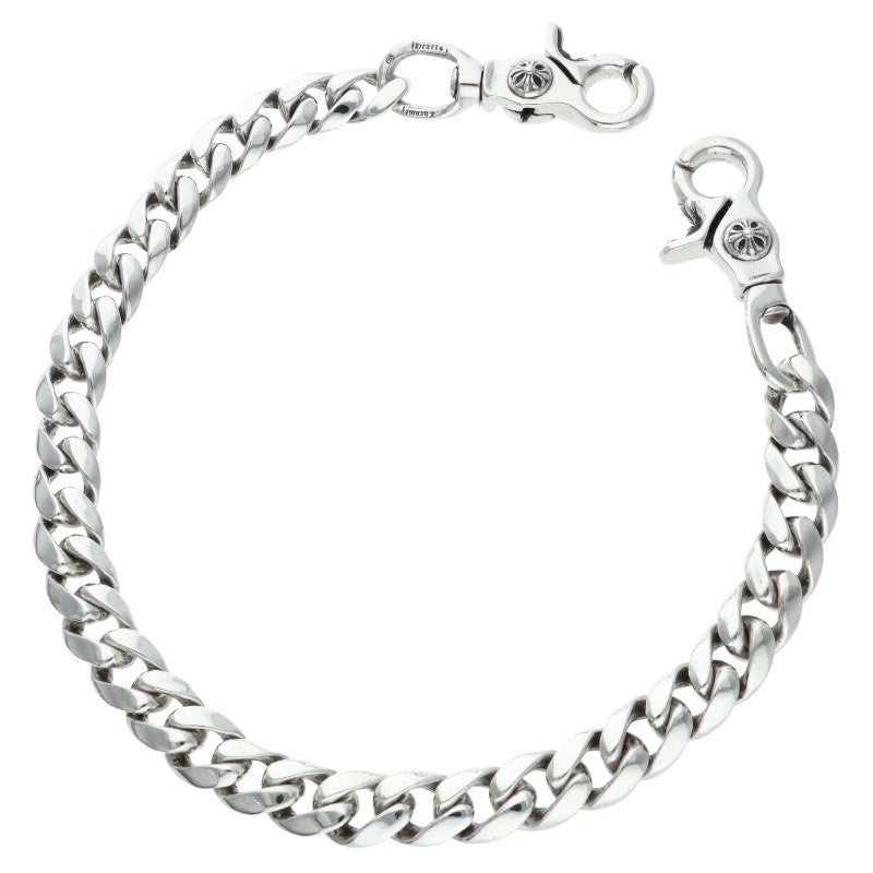 Chrome Hearts 2-Clip Long Classic Silver Wallet Chain