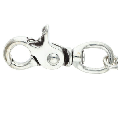 Chrome Hearts 925 Silver CH Plus 2-Clip Wallet Chain