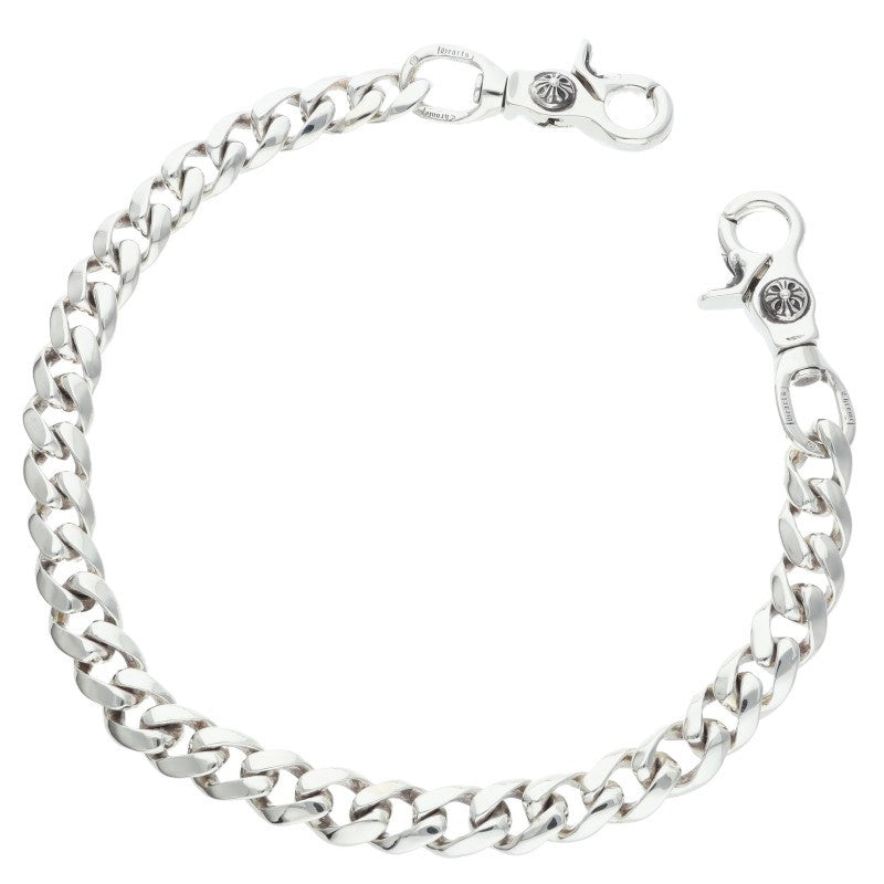 Chrome Hearts 2-Clip Long Classic Silver Wallet Chain