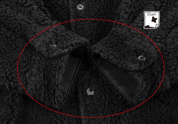 Maison Margiela Oversized Fleece Shirt Black Size 40