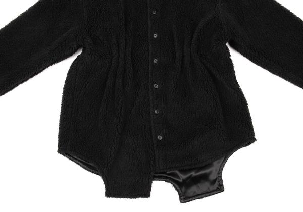 Maison Margiela Oversized Fleece Shirt Black Size 40