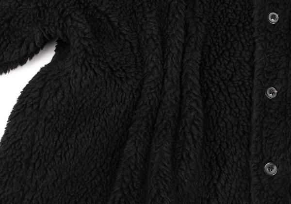 Maison Margiela Oversized Fleece Shirt Black Size 40