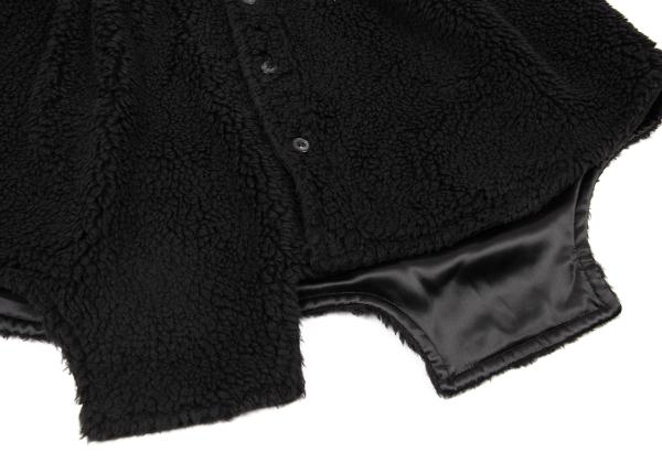 Maison Margiela Oversized Fleece Shirt Black Size 40