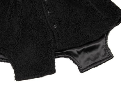 Maison Margiela Oversized Fleece Shirt Black Size 40