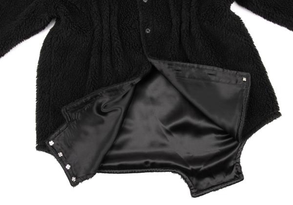 Maison Margiela Oversized Fleece Shirt Black Size 40