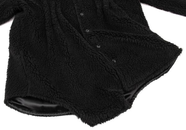 Maison Margiela Oversized Fleece Shirt Black Size 40