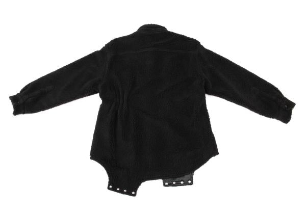 Maison Margiela Oversized Fleece Shirt Black Size 40