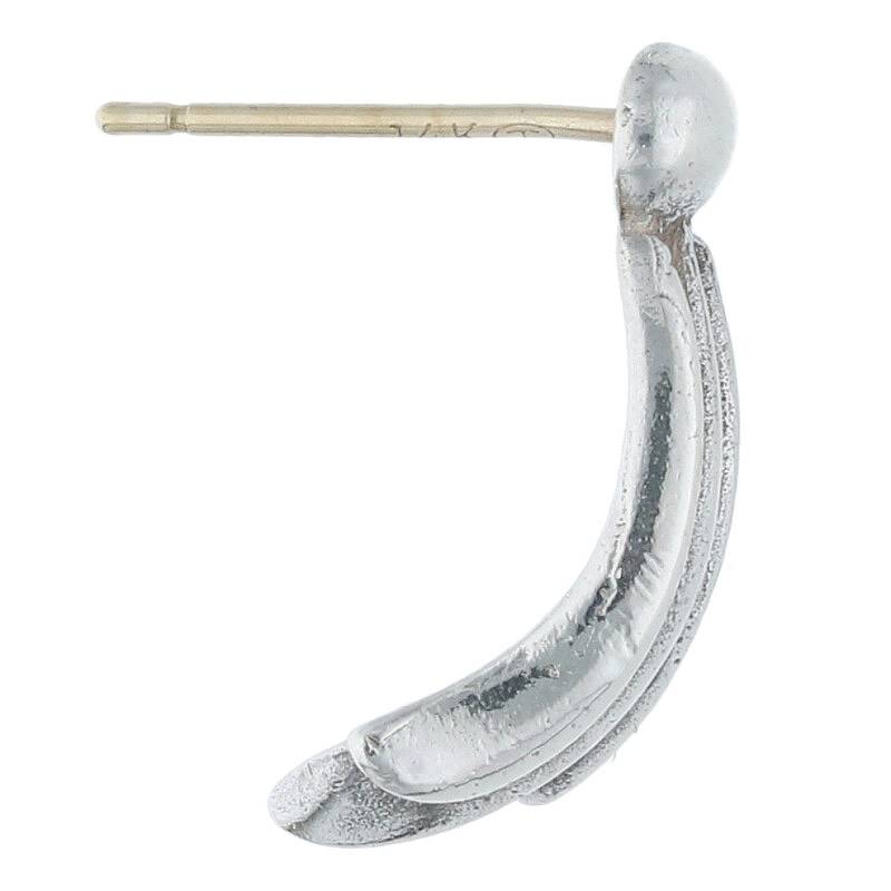 Chrome Hearts Crosstail Stud Silver Earring (Silver 1.34g)