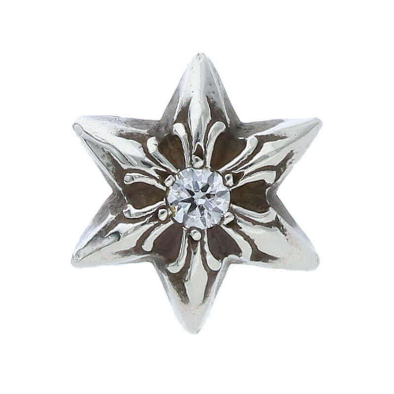 Chrome Hearts 1 Diamond Star Stud Earring