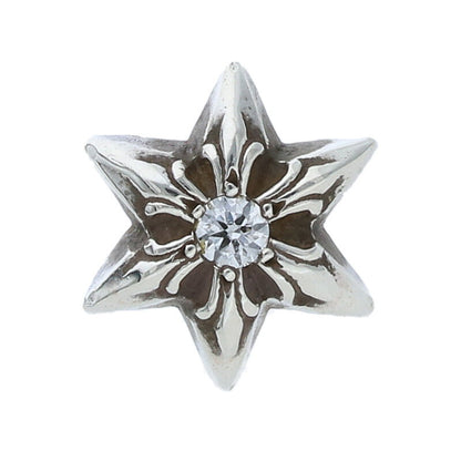 Chrome Hearts 1 Diamond Star Stud Earring