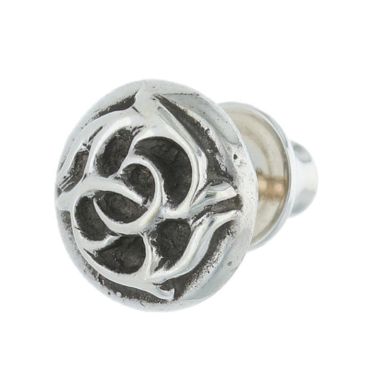 Chrome Hearts Floral Ball Stud Silver (Silver 1.37g)