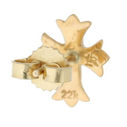Chrome Hearts 22K No2 CH Cross Stud Earring Size ONE SIZE