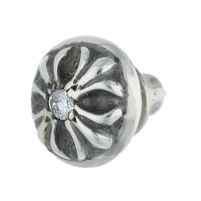 Chrome Hearts Silver Cross Ball Stud 1-Diamond Size ONE SIZE