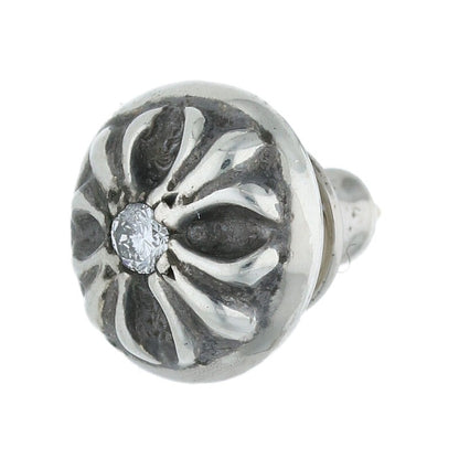 Chrome Hearts Silver Cross Ball Stud 1-Diamond Size ONE SIZE