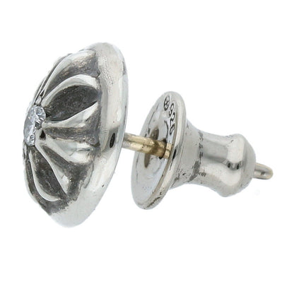 Chrome Hearts Silver Cross Ball Stud 1-Diamond Size ONE SIZE