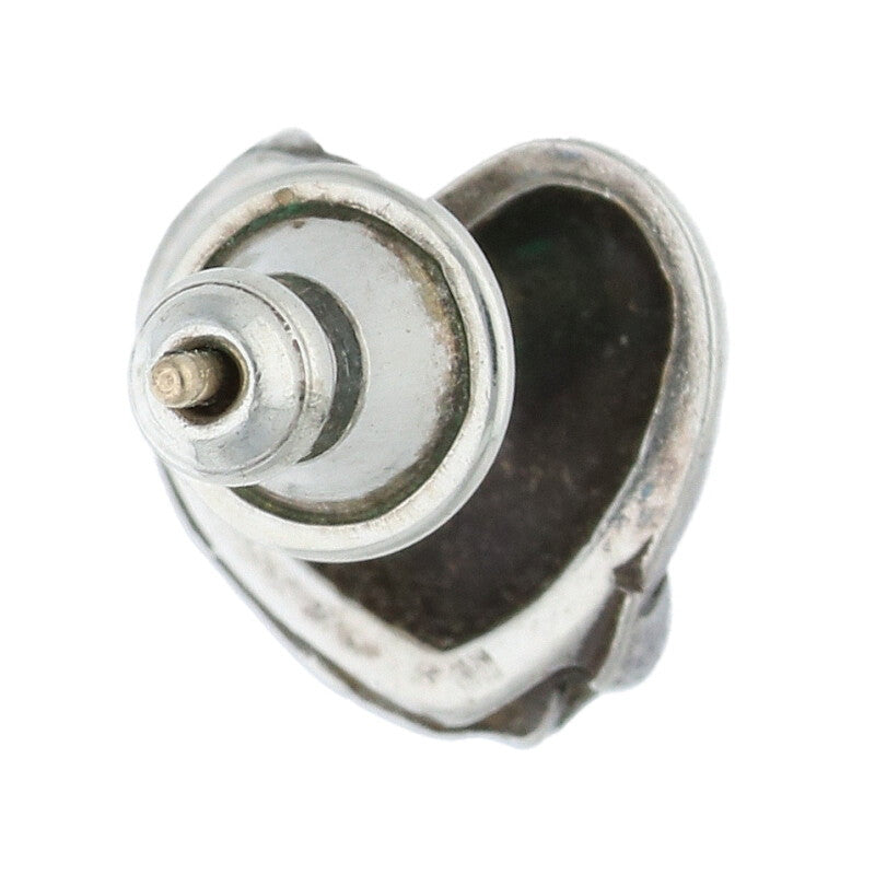 Chrome Hearts Silver Heart Stud Single Earring Size ONE SIZE