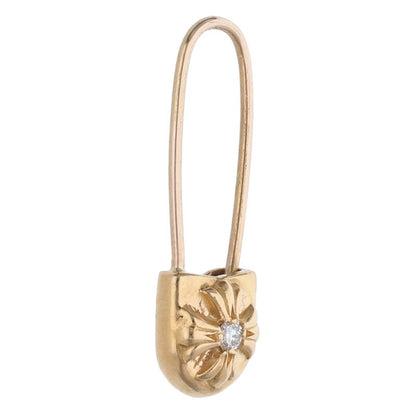 Chrome Hearts 22K Gold Safety Pin 1-Diamond Size ONE SIZE