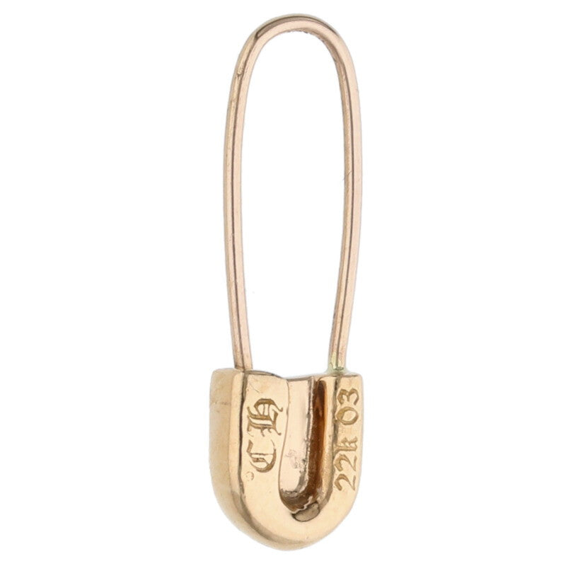 Chrome Hearts 22K Gold Safety Pin 1-Diamond Size ONE SIZE