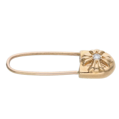 Chrome Hearts 22K Gold Safety Pin 1-Diamond Size ONE SIZE