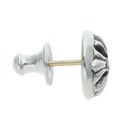 Chrome Hearts Silver Cross Ball Stud 1-Diamond Size Multi