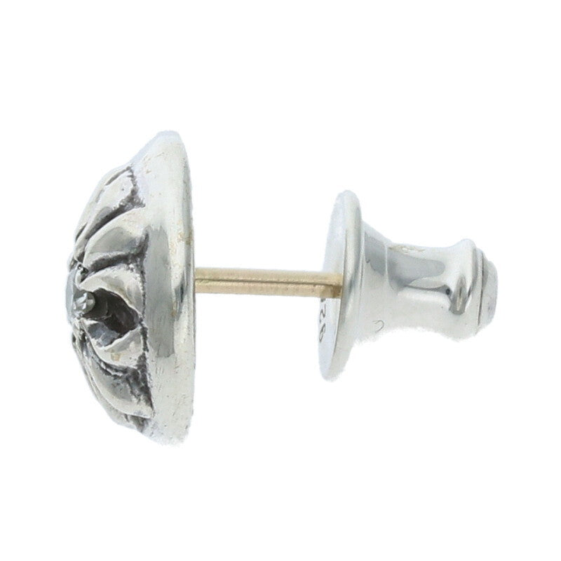 Chrome Hearts Silver Cross Ball Stud 1-Diamond Size Multi