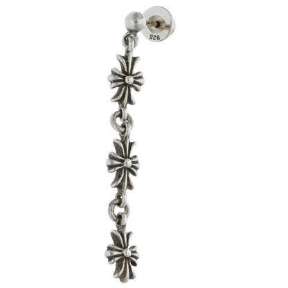 Chrome Hearts Silver Tiny E CH Plus 3 Drop Size ONE SIZE