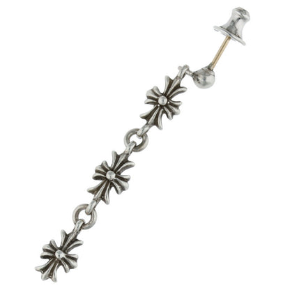 Chrome Hearts Silver Tiny E CH Plus 3 Drop Size ONE SIZE