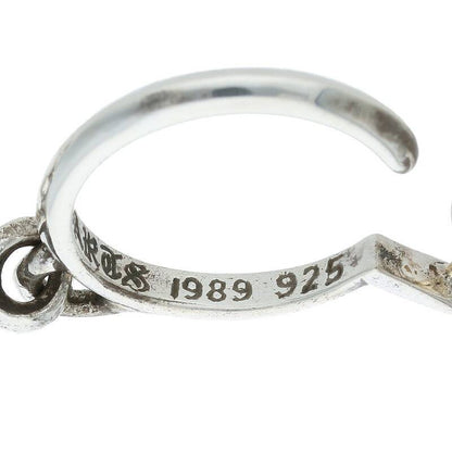 Chrome Hearts Silver Tiny CH Cross Hoop Single Size ONE SIZE