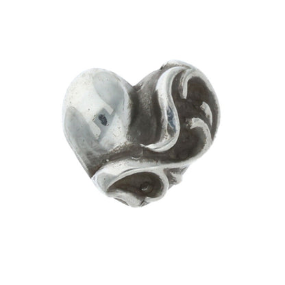 Chrome Hearts Silver Heart Stud Single Earring Size ONE SIZE